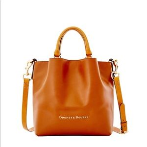 DOONEY AND BOURKE BROWN LEATHER BARLOW TOTE